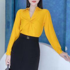 Áo Sơ Mi Xoắn Lụa Lạnh A8226