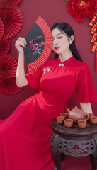 Áo Dài 4 Tà Váy Chiffon AD9003.1315 (áo lẻ)