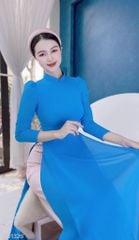 Áo Dài Chiffon Tay Bồng 4T+Cờ AD1326 (áo lẻ)