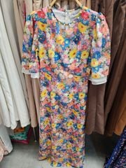 Áo Dài 4T Hoa Ánh Kim AD1375 (áo lẻ)