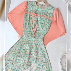 Áo Dài Tay Đắp Se Duyên AD1401 (áo lẻ)