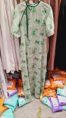 Áo Dài Ren 5 Cánh Vân Gấm AD1418 (áo lẻ)