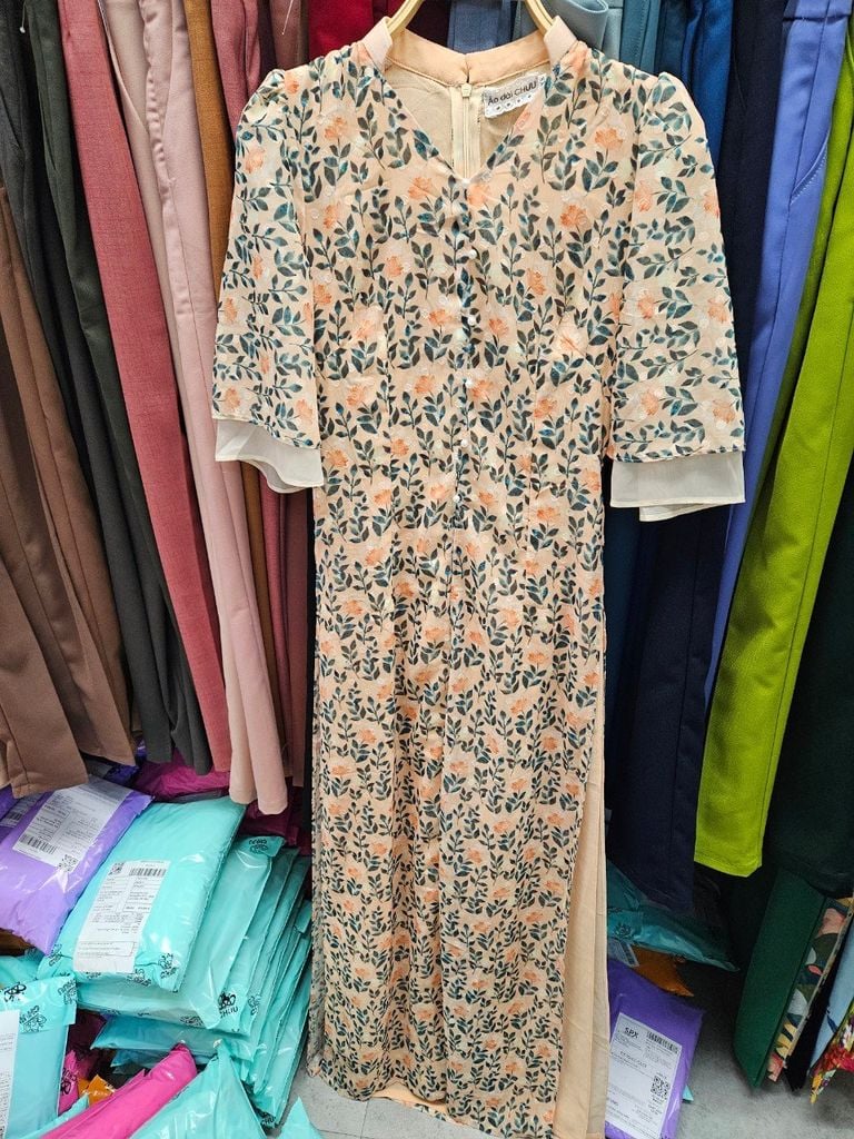Áo Dài 4 Tà Cổ Y AD9003.1447 (áo lẻ)