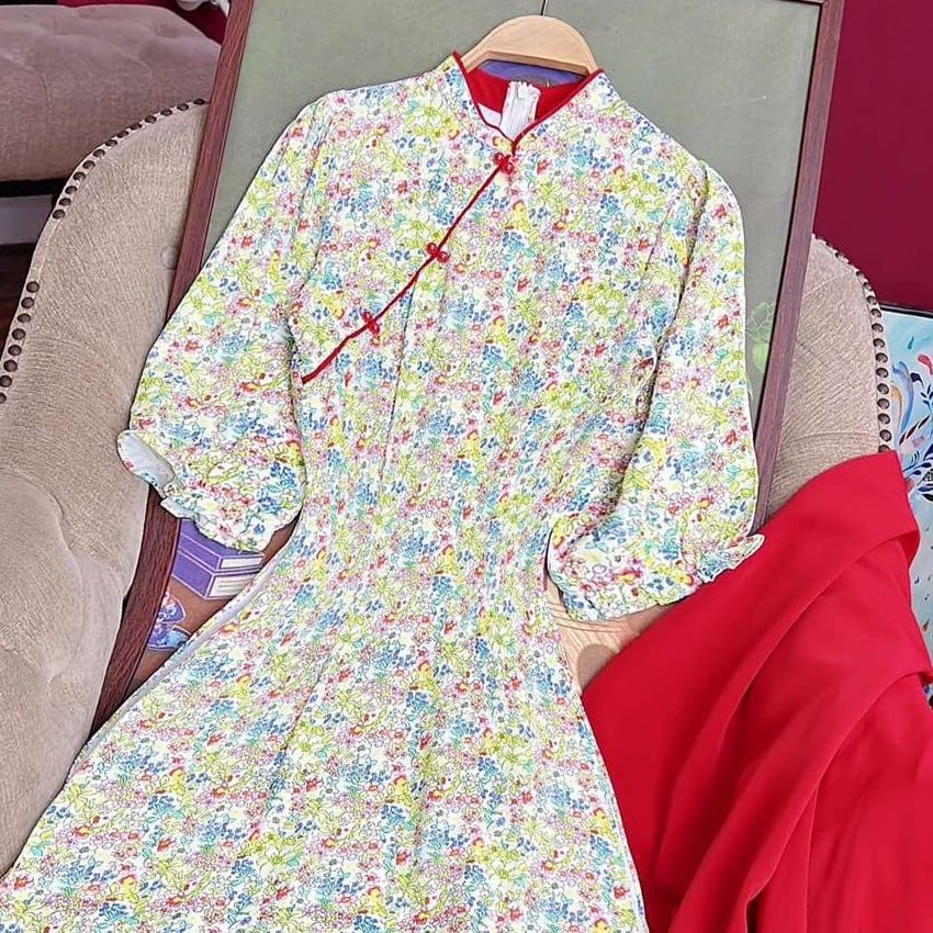 Áo Dài Nhi Anh Ngọc Đôi AD1475 (áo lẻ)