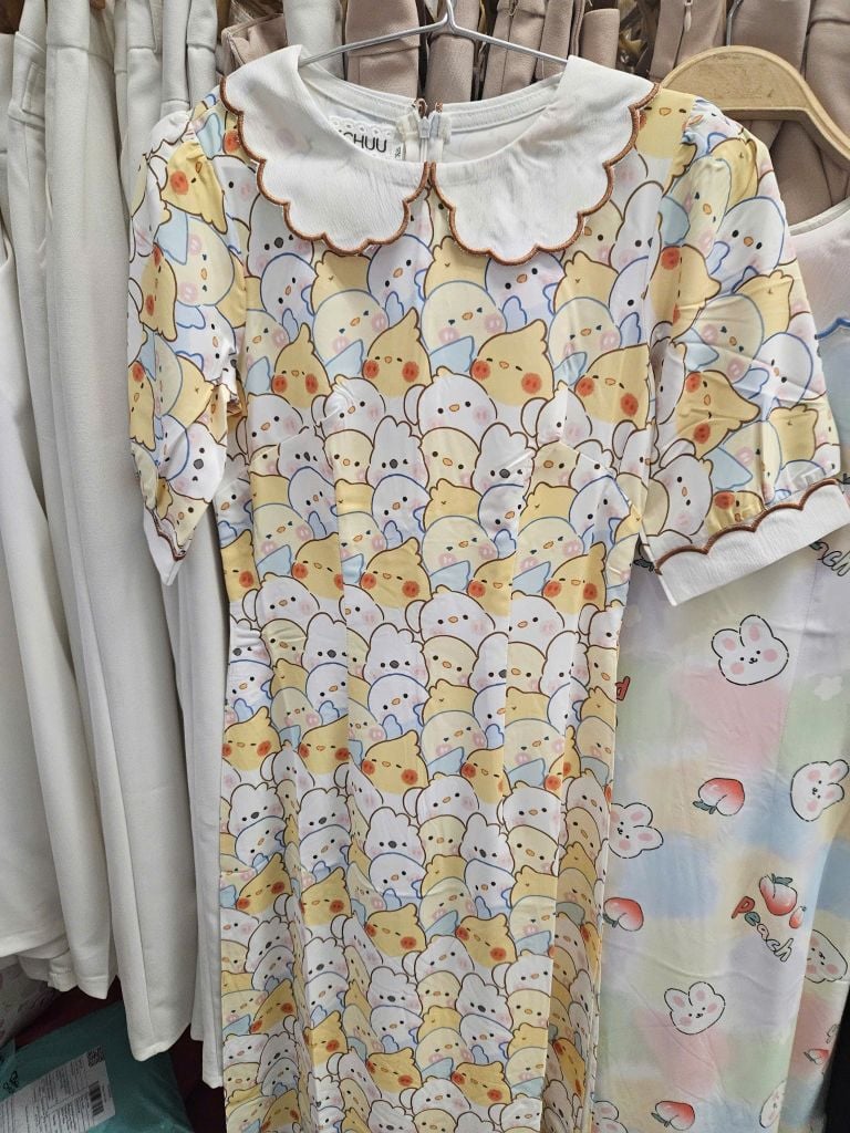 Áo Dài Cổ Mây Disney AD1481 (áo lẻ)