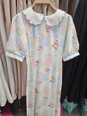 Áo Dài Cổ Mây Disney AD1481 (áo lẻ)