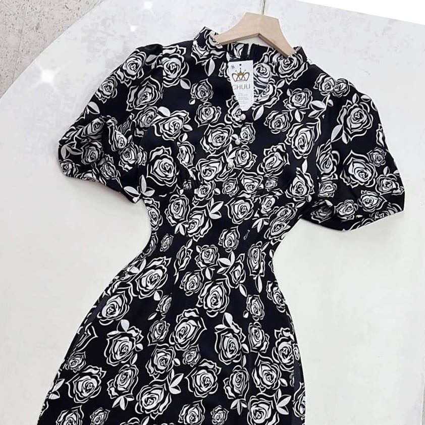 Áo Dài Cổ Kim Cương Bi AD9002.1508 (áo lẻ)