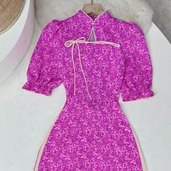 Áo Dài Tam Giác Ngọc Trai AD1518 (áo lẻ)