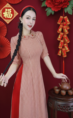 Áo Dài Cây Tình Yêu AD9002.1531 (áo lẻ)