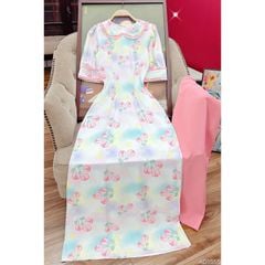 Áo Dài Linh Chi Viền Bèo AD1555 (áo lẻ)