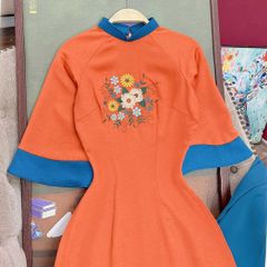 Áo Dài Lụa Ướt Sao Mộc AD1567 (áo lẻ)