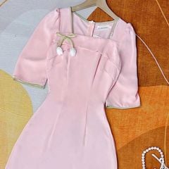 Áo Dài White Tulip AD1583 (áo lẻ)