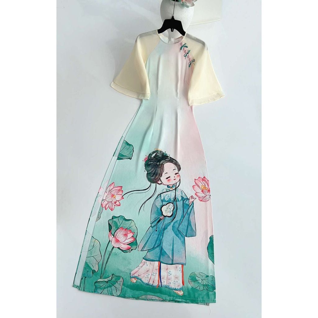 Áo Dài Tiểu Muội Muội AD1647 (áo lẻ)