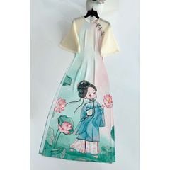 Áo Dài Tiểu Muội Muội AD1647 (áo lẻ)