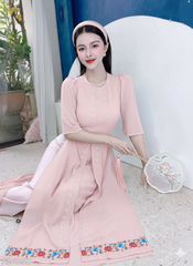 Áo Dài 4T Chiffon Ai Cập 132cm AD1650 (áo lẻ)