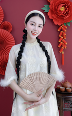 Áo Dài 4 Tà Tay Tuyết 128cm AD9003.1657 (áo lẻ)