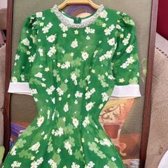 Áo Dài Cổ Kiềng Milan AD9002.2698 (áo lẻ)