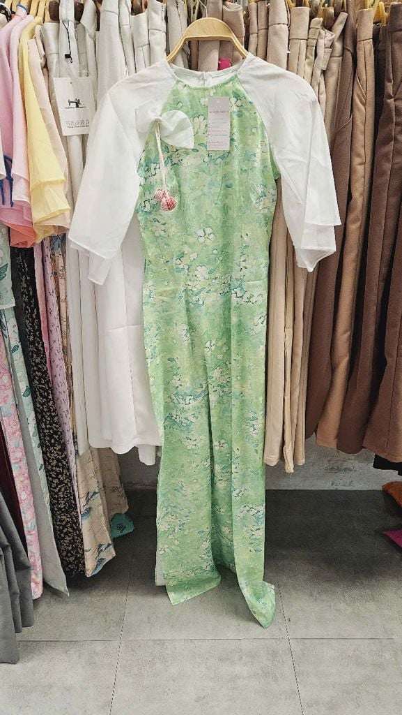 Áo Dài Cheri Sọc (PK) AD2707 (áo lẻ)