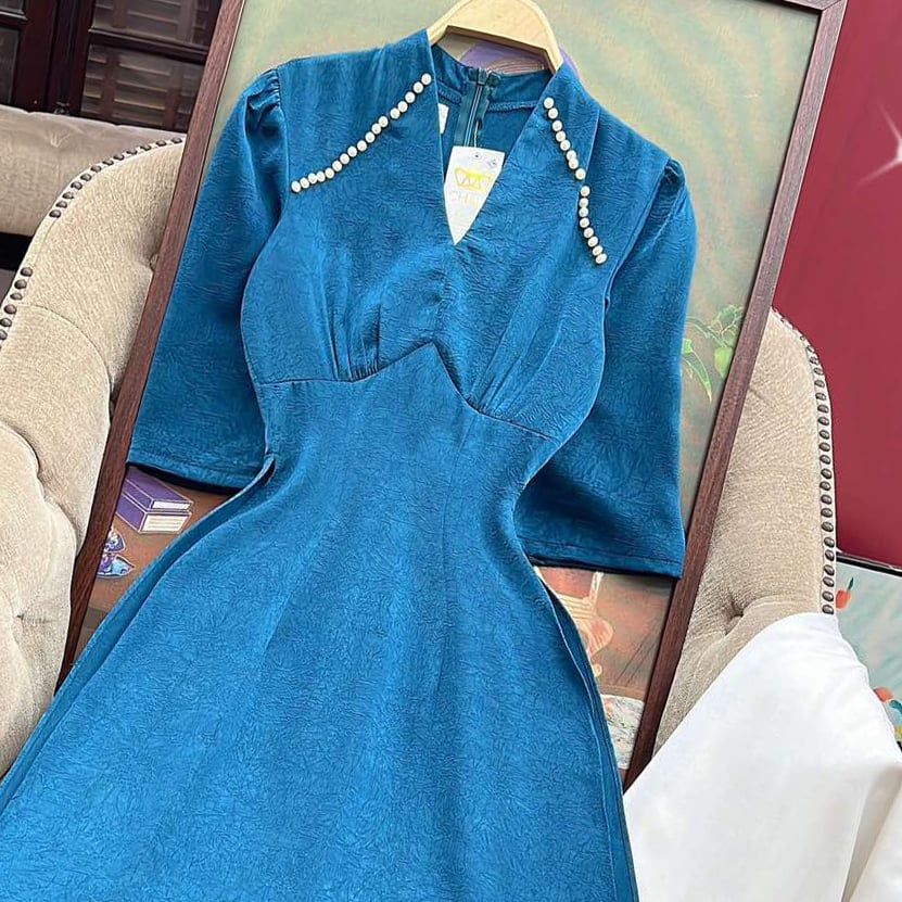 Áo Dài Ngọc Miu Trắng AD2720 (áo lẻ)