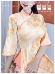 Áo Dài Mây Đỉnh Núi (PK) AD2731 (áo lẻ)