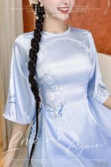 Áo Dài Gấm Ô Cửa Nhỏ AD2742 (áo lẻ)