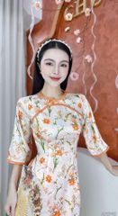 Áo Dài Gấm Ô Cửa Nhỏ AD2742 (áo lẻ)