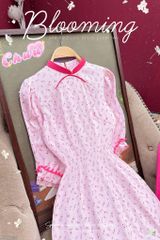 Áo Dài Viền Én Tay Ren AD2753 (áo lẻ)