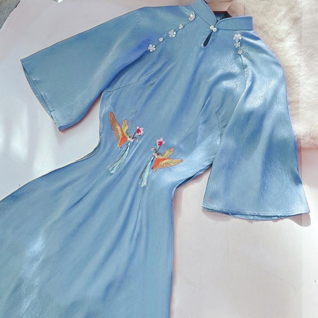 Áo Dài Chim Uyên Ương AD2773 (áo lẻ)