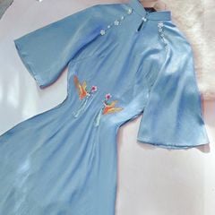 Áo Dài Chim Uyên Ương AD2773 (áo lẻ)