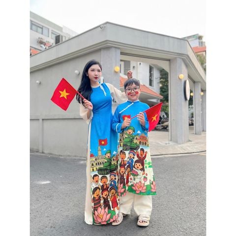 Áo Dài Giải Phóng A23 AD2779 (áo lẻ)