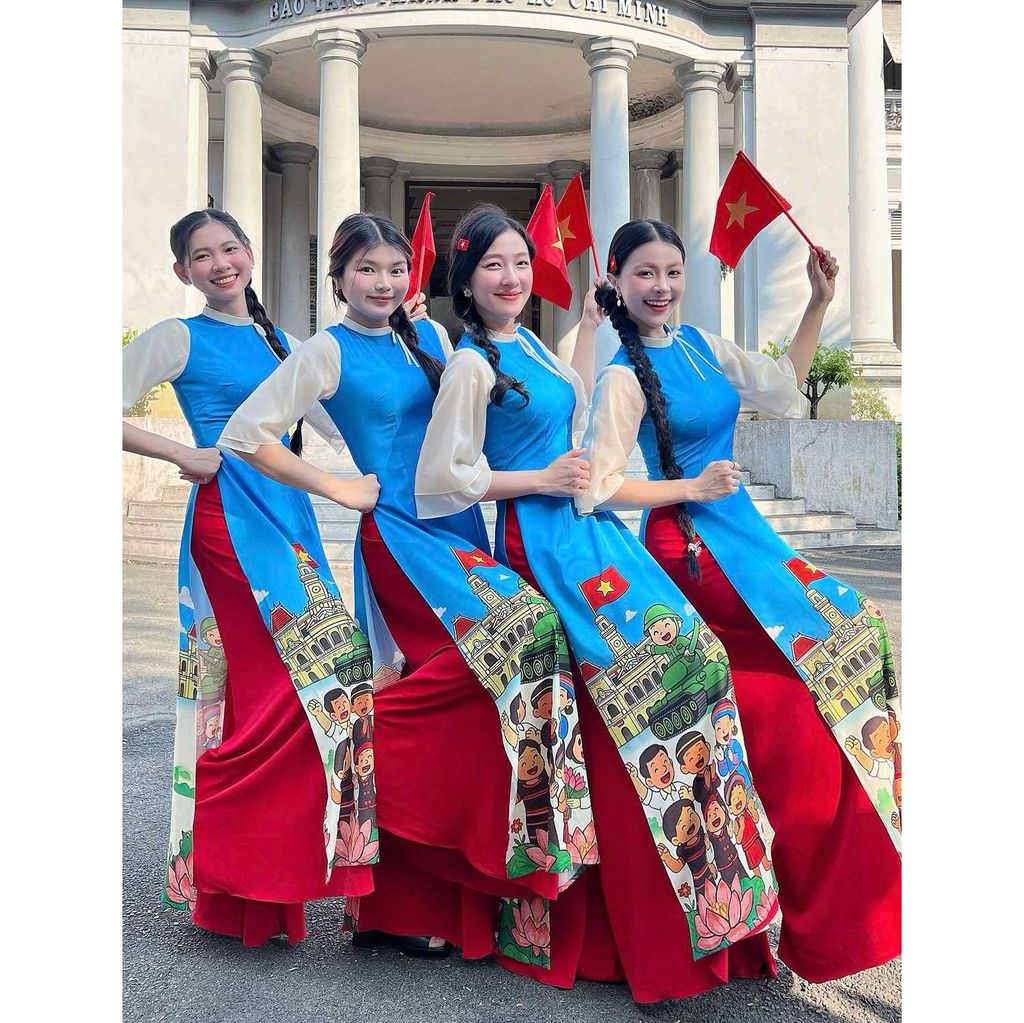 Áo Dài Giải Phóng A23 AD2779 (áo lẻ)