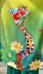 Áo Dài Đất Nước Tàu Hỏa AD2789 (áo lẻ)