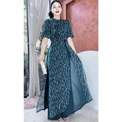 Áo Dài 4 Tà Đàn Bầu AD2802 (Áo lẻ)