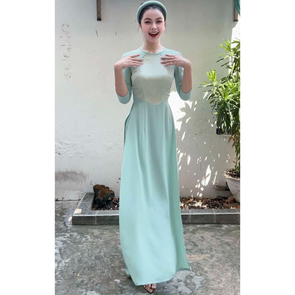 Áo Dài Yếm Đào AD2803 (áo lẻ)