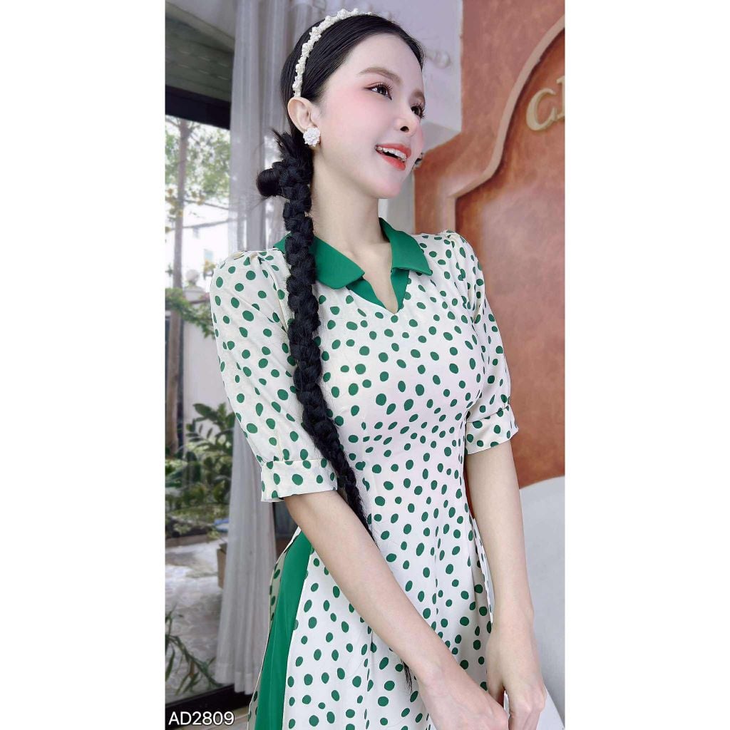 Áo Dài Bí Đao AD9002.2809 (áo lẻ)