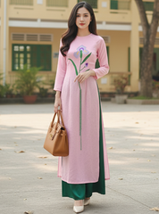 Áo Dài Lan Hồ Điệp AD2824 (áo lẻ)