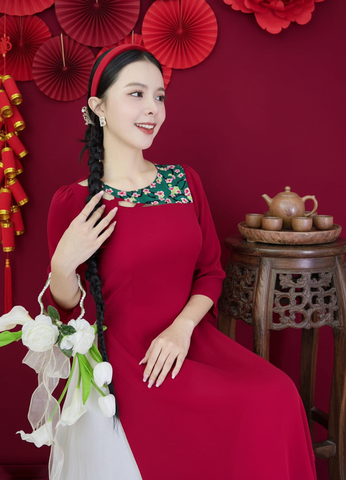 Áo Dài 3 Chữ XXX AD2883 (áo lẻ)