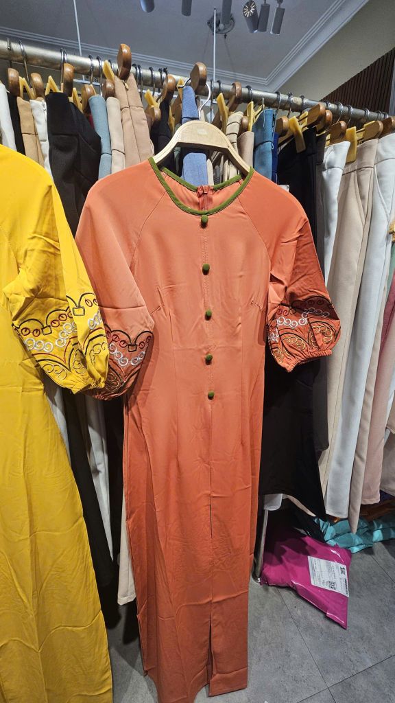 Áo Dài Tứ Thân Mây Thiên AD2907 (áo lẻ)