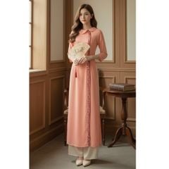 Áo Dài Dây Hoa Sắc Màu AD2957 (Áo lẻ)