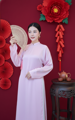 Áo Dài 4 Tà Ngũ Thân Đài Cát Kèm Phụ Kiện AD2997 (áo lẻ)