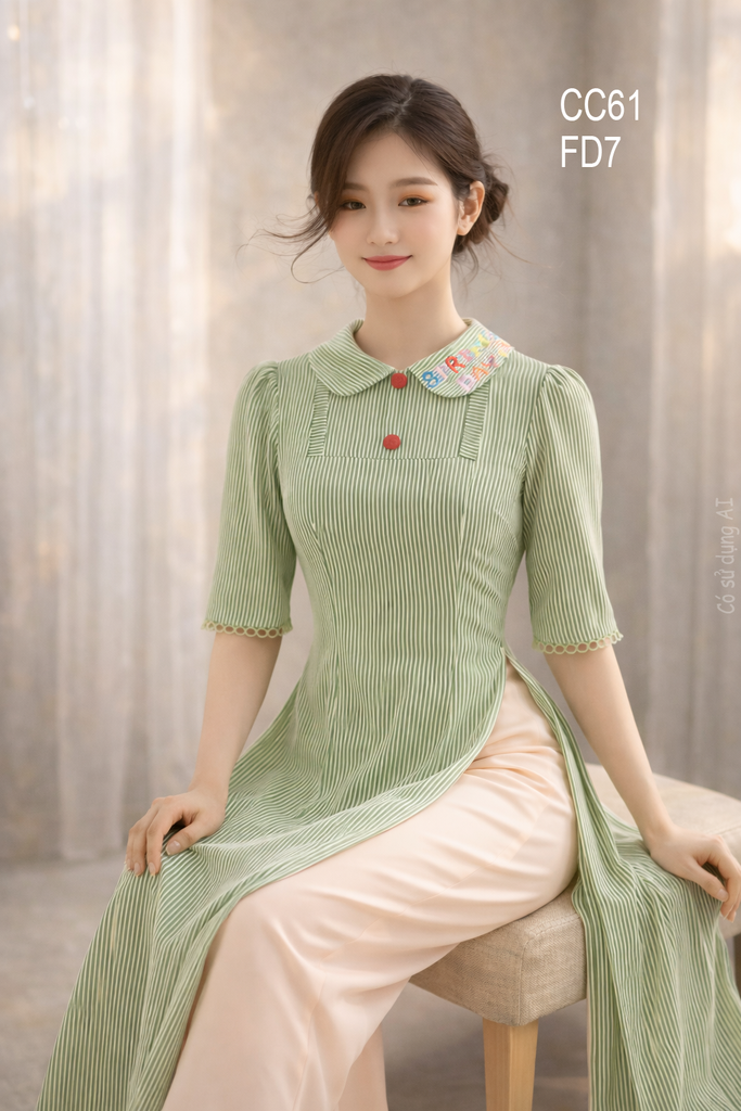 Áo Dài Spring Day AD3056 (Áo lẻ)