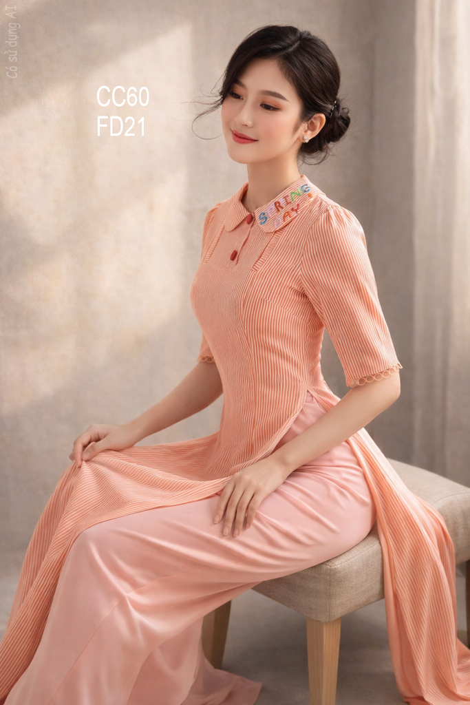 Áo Dài Spring Day AD3056 (Áo lẻ)