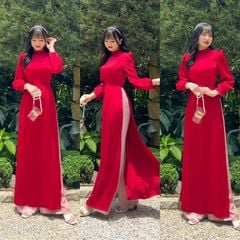 Áo Dài Cổ Li 2P AD9001.8021 (áo lẻ)