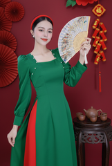 Áo Dài Lư Ngọc Trai AD9001.8025 (áo lẻ)