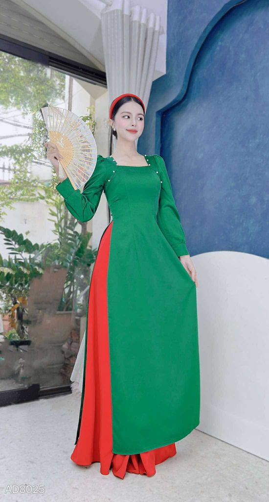Áo Dài Lư Ngọc Trai AD8025 (áo lẻ)