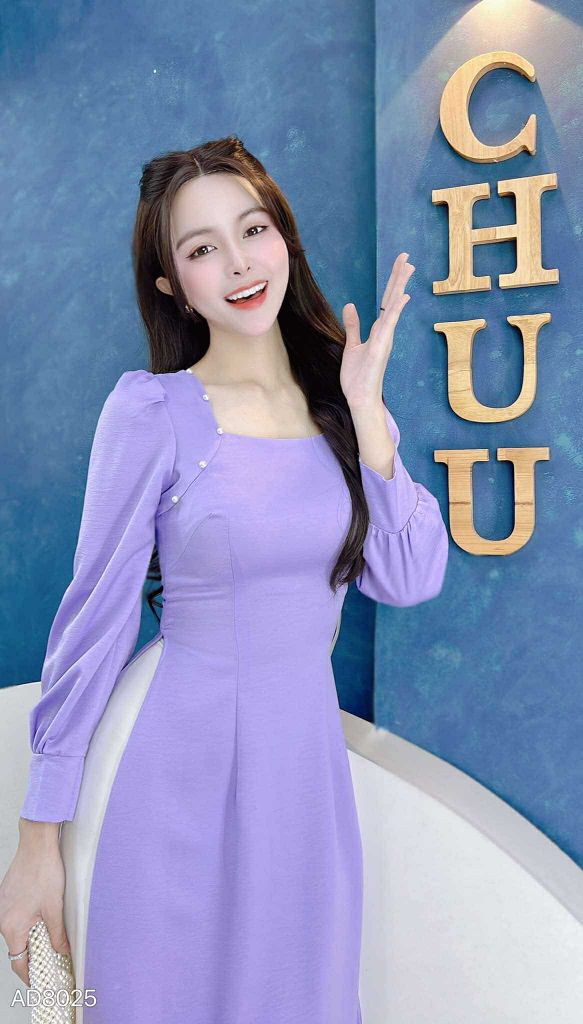 Áo Dài Lư Ngọc Trai AD8025 (áo lẻ)