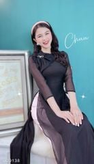 Áo Dài 4T Cổ Xếp AD9138 (áo lẻ)