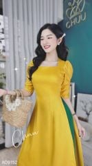 Áo Dài Cổ U Tay Nhún AD9001.9152 (áo lẻ)