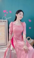 Áo Dài Cổ U Tay Nhún AD9001.9152 (áo lẻ)