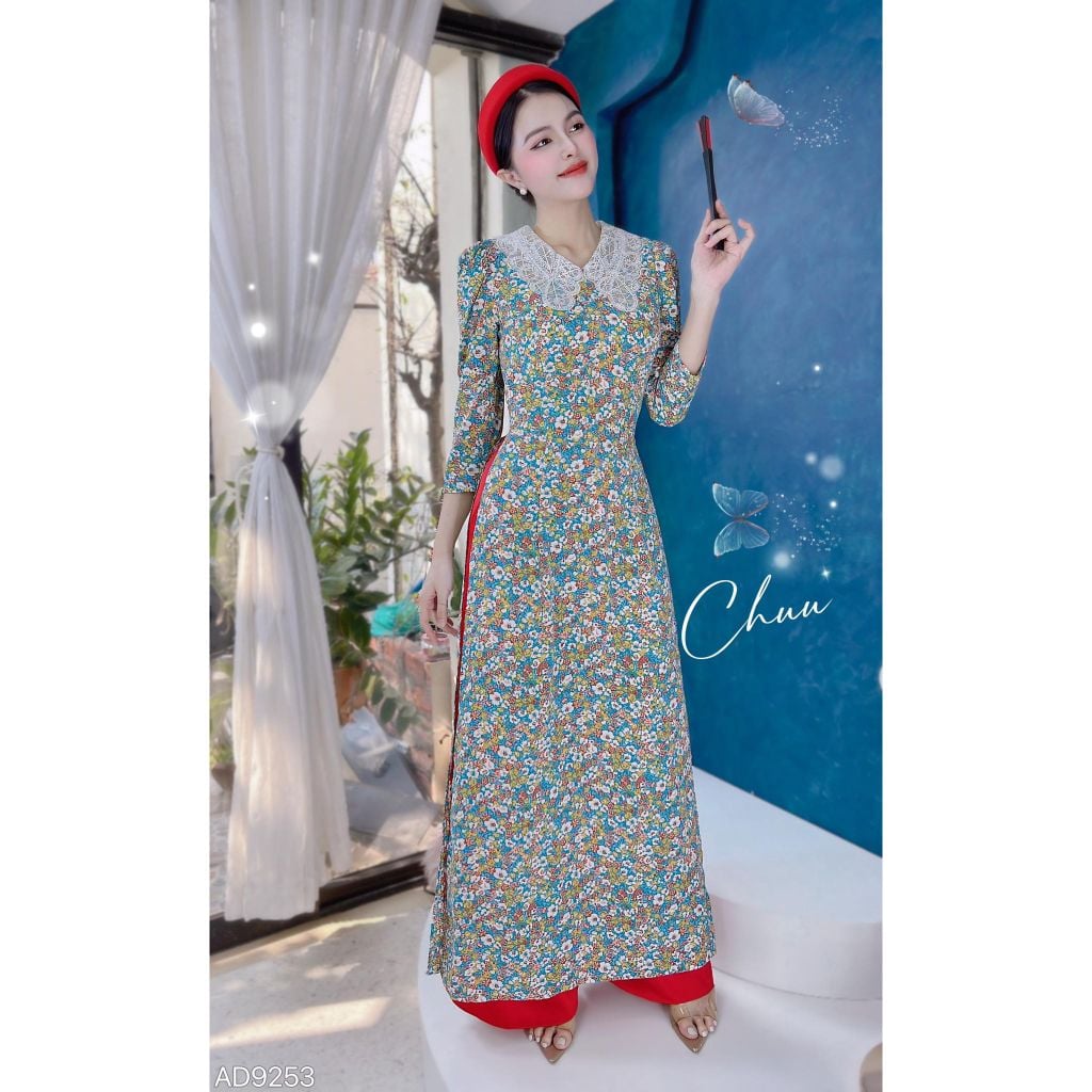 Áo Dài Ren The Leaf AD9253 (áo lẻ)